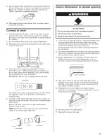 Предварительный просмотр 13 страницы Whirlpool DU018DWTB0 Installation Instructions Manual