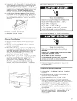 Предварительный просмотр 27 страницы Whirlpool DU018DWTB0 Installation Instructions Manual