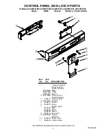 Предварительный просмотр 2 страницы Whirlpool DU1055XTVB3 Parts List