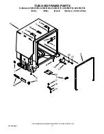 Предварительный просмотр 5 страницы Whirlpool DU1055XTVB3 Parts List