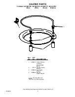 Предварительный просмотр 5 страницы Whirlpool DU1100XTPB7 Parts List