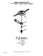 Предварительный просмотр 13 страницы Whirlpool DU1100XTPBB Parts List