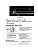 Предварительный просмотр 8 страницы Whirlpool DU2900XM Use & Care Manual