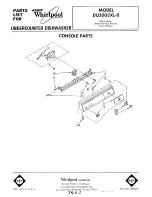 Whirlpool DU3003XL-0 Parts List предпросмотр