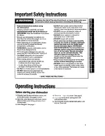 Preview for 3 page of Whirlpool DU4000XY Use & Care Manual