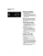 Preview for 4 page of Whirlpool DU4099XX Use & Care Manual