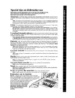 Preview for 11 page of Whirlpool DU7600XS Series Use & Care Manual