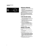 Preview for 4 page of Whirlpool DU81OOXX Use And Care Manual