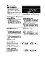 Предварительный просмотр 8 страницы Whirlpool DU8500XT Series Use & Care Manual