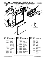 Предварительный просмотр 1 страницы Whirlpool DU850SWPB1 Parts List