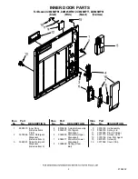 Предварительный просмотр 2 страницы Whirlpool DU850SWPB1 Parts List