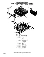 Предварительный просмотр 7 страницы Whirlpool DU850SWPB1 Parts List