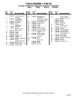 Preview for 4 page of Whirlpool DU850SWPB3 Parts List