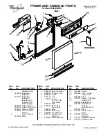 Предварительный просмотр 1 страницы Whirlpool DU850SWPU0 Parts List