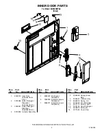 Предварительный просмотр 2 страницы Whirlpool DU850SWPU2 Parts List