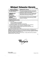 Предварительный просмотр 20 страницы Whirlpool DU8950XT Use & Care Manual