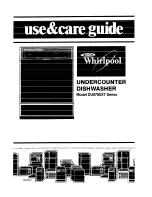 Preview for 1 page of Whirlpool DU9700XT Series Use & Care Manual