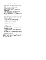 Preview for 17 page of Whirlpool duet GEW9200LQ0 Use And Care Manual