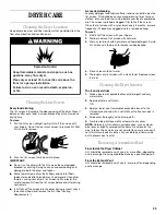 Preview for 23 page of Whirlpool duet GEW9200LQ0 Use And Care Manual