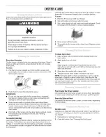 Preview for 21 page of Whirlpool Duet GEW9250PL Use & Care Manual