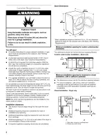 Предварительный просмотр 6 страницы Whirlpool Duet GGW9200LL1 Use & Care Manual