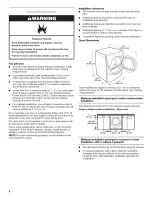 Предварительный просмотр 6 страницы Whirlpool Duet GGW9250PL3 Use & Care Manual