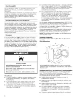 Preview for 6 page of Whirlpool Duet GGW9250SU0 Use & Care Manual