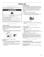 Preview for 19 page of Whirlpool Duet GGW9250SU0 Use & Care Manual