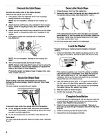 Предварительный просмотр 8 страницы Whirlpool Duet GHW9100LW Use & Care Manual