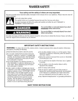 Preview for 3 page of Whirlpool Duet GHW9100LW1 Use & Care Manual