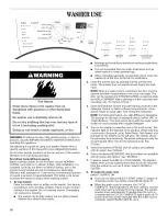 Preview for 10 page of Whirlpool Duet GHW9100LW1 Use & Care Manual