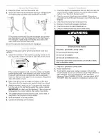 Предварительный просмотр 9 страницы Whirlpool Duet GHW9150PW0 Use & Care Manual