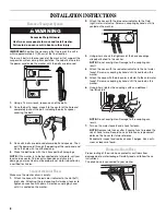 Предварительный просмотр 8 страницы Whirlpool Duet HT GHW9300PW0 Use And Care Manual