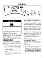 Предварительный просмотр 11 страницы Whirlpool Duet HT GHW9300PW0 Use And Care Manual