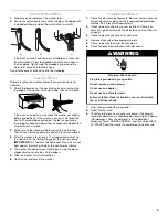 Предварительный просмотр 9 страницы Whirlpool duet HT Use & Care Manual