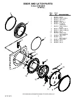 Предварительный просмотр 3 страницы Whirlpool duet sport WFW8300SW1 Cabinet Parts