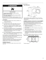 Предварительный просмотр 5 страницы Whirlpool Duet Sport YWED8300SB2 Use & Care Manual