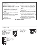 Предварительный просмотр 4 страницы Whirlpool Duet Steam WED94HEX Use And Care Manual