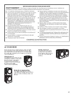 Предварительный просмотр 21 страницы Whirlpool Duet Steam WED94HEX Use And Care Manual