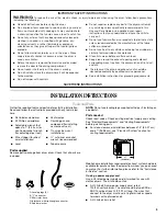 Preview for 3 page of Whirlpool Duet W10136968C Use And Care Manual