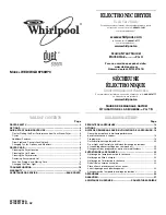 Whirlpool Duet WED 9750W*0 Use & Care Manual предпросмотр