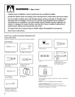 Предварительный просмотр 2 страницы Whirlpool Duet WED9150WW0 Installation Instructions Manual