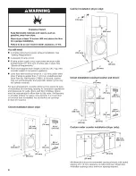 Предварительный просмотр 4 страницы Whirlpool Duet WED9150WW0 Installation Instructions Manual