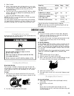 Preview for 23 page of Whirlpool Duet WED9500T Use And Care Manual