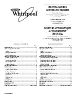 Whirlpool Duet WFW9050X Use And Care Manual preview