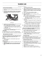 Preview for 17 page of Whirlpool Duet WFW9050X Use And Care Manual