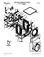 Whirlpool Duet WFW9200SQ01 Cabinet Parts предпросмотр