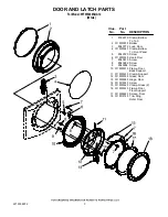 Предварительный просмотр 3 страницы Whirlpool Duet WFW9200SQA12 Cabinet Parts