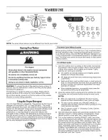 Preview for 11 page of Whirlpool duet WFW9451XW00 Use & Care Manual