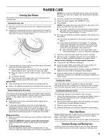 Preview for 19 page of Whirlpool duet WFW9451XW00 Use & Care Manual